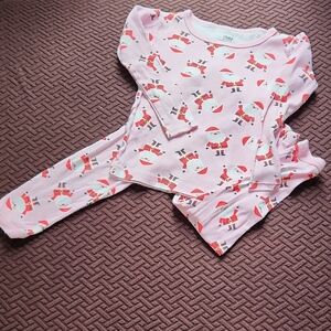 Pink Santa Pajama Set